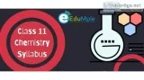 Class 11 Chemistry syllabus