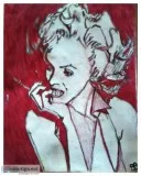 Marilyn Monroe Deep Raspberry &ndash 11&Prime x 14&Prime Colored