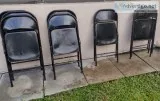Black Metal Folding Chairs
