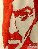 George Michael Autumn Red GG &ndash 8&Prime x 11&Prime Colored P