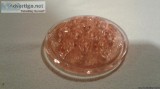 VINTAGE PINK DEPRESSION GLASS FLOWER HOLDER FROG
