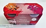 (3) 2-Pack Huntington Home Candles in Warm Cashmere Petal Kisses