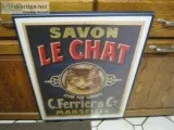 Le Chat Poster &ndash Professionally Matted and Framed &ndash 19