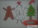 GG Handmade Christmas Angel Art &ndash 9&Prime x 12&Prime Colore