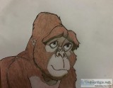Kara On Tarzan GG &ndash 8&rdquo x 11&rdquo Colored Pencil