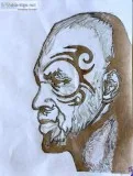 Mike Tyson 2 GG &ndash 8&Prime x 11&Prime Colored Pencil