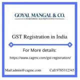 Gst registration in india