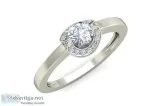 Angi Diamond Solitaire Engagement Ring