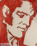 Elvis Presley In Crimson GG &ndash 8&rdquo x 11&rdquo Colored Pe