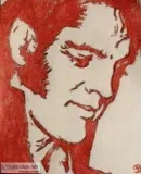 Elvis Presley In Crimson GG &ndash 8&rdquo x 11&rdquo Colored Pe