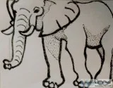 Elephant GG &ndash 8&Prime x 11&Prime Art Ink