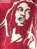 Bob Marley In Raspberry Ruby Red GG &ndash 8&Prime x 11&Prime Co