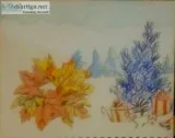 Autumn Fall and Christmas New Years Decor Art &ndash 9&Prime x 1