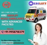 Rapid Recovery Ambulance Service in Patel Nagar by Medilift