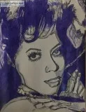 Diana Ross 2 GG &ndash 8&rdquo x 11&rdquo Colored Pencil
