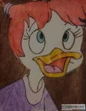 Cartoon Playing Gosalyn Mallard GG &ndash 8&rdquo x 11&rdquo Col
