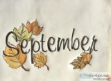 Welcome Fall September GG &ndash 9&rdquo x 12&rdquo Colored Penc