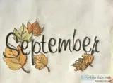 Welcome Fall September GG &ndash 9&rdquo x 12&rdquo Colored Penc