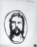 Jesus Black and White GG - 8" x 11" Painting