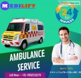 Easily shifting a patient by Medilift Ambulance in Patna
