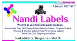 Nandhilabels Manufacturing in Bangalore