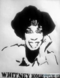 Whitney Houston GG &ndash 8&Prime x 11&Prime Painting