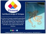 Cad Mural design of Octopus