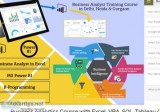 Business analyst course in delhi, 100% job, online training at s