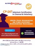 CPSAT Selenium Certification in Velachery