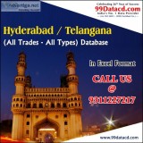 Get hyderabad & telangana database in excel format