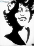 Whitney Houston 2 GG - 8" x 11" Painting