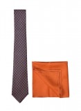 Multicolor Necktie and Pocket Square- Silk Men&rsquos Accessorie