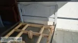 Full size headboard and footboard with slats