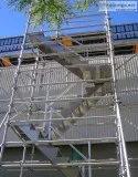 Aluminium scaffolding