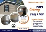 Available NOW 2019 3 Bed 2 Bath