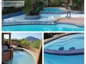 Pool repairadd ons water features Tile pebble plaster Pumps Filt