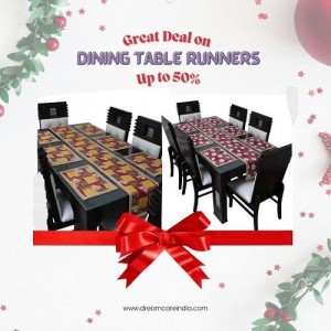 Great Deal on Dining Table Runners Up to 50%
