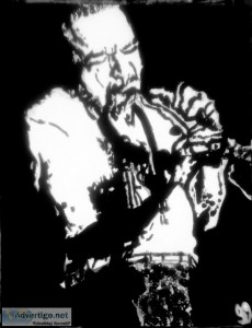 Grover Washington Live Black and White GG - 8" x 11" Pai