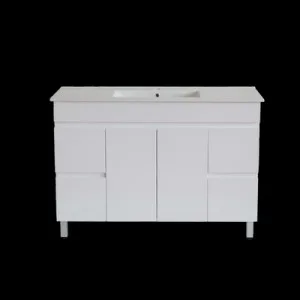 INSPIRE PAVIA WHITE FLOOR STANDING VANITY 1200MM