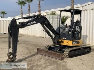 2017 JOHN DEERE 35G MINI HYDRAULIC EXCAVATOR 152901221
