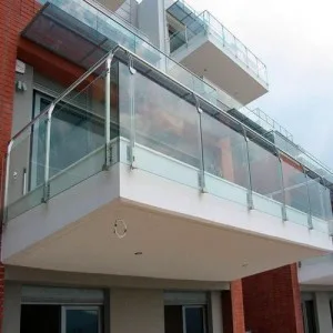 Glass railing design for balconies in faridabad.