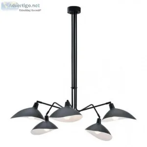 Zuo Desden Ceiling Lamp Black  Lamps  Grayson Home