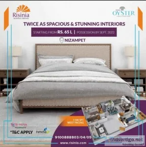 2 and 3bhk flats in nizampet for sale | oyster by risinia