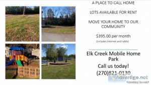 Mobile home lots for rent