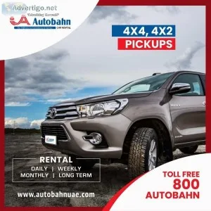 4×4 pickup truck & 4×2 pickup rentals