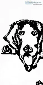 Brittany Mix Black and White GG &ndash Painting