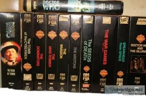Doctor Who VHS BBCCBS Tape Collection