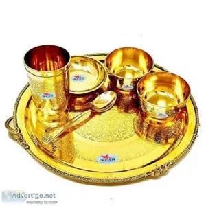 Brass dinner set | buy brass dinner set online at lowest price i