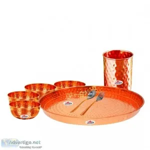 Copper dinner set | buy copper dinner set online at lowest price