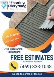 Flooring and Showers